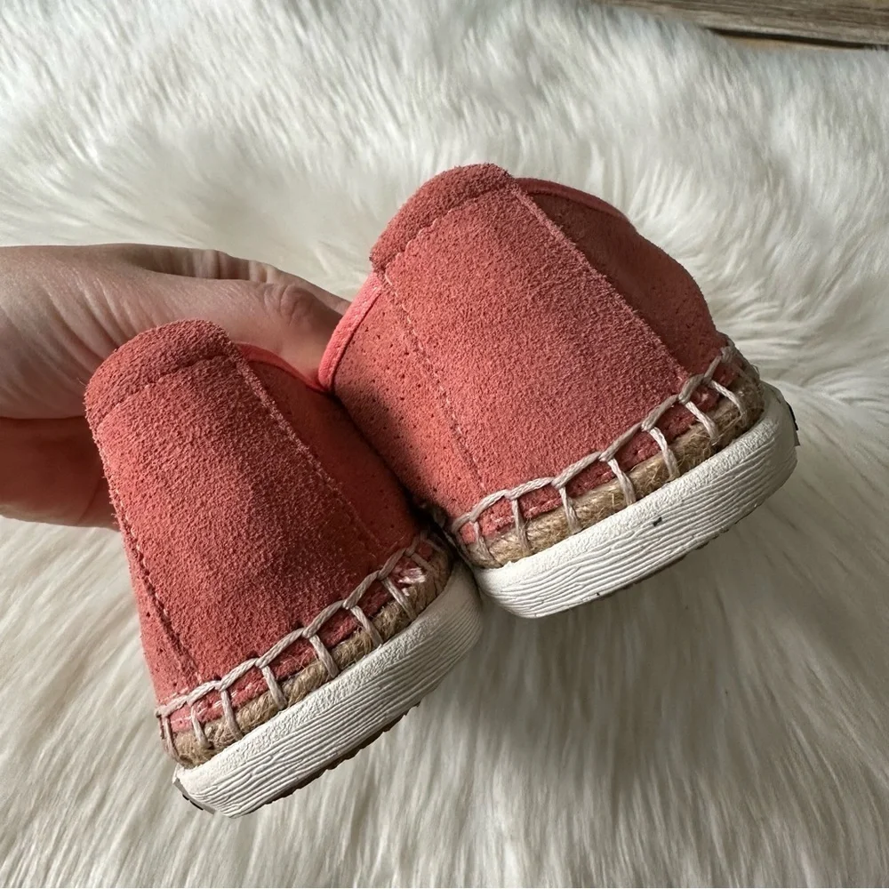 New Seavees Ocean Park Espadrilles Coral Suede Loafers Flats Shoes Sz 6.5